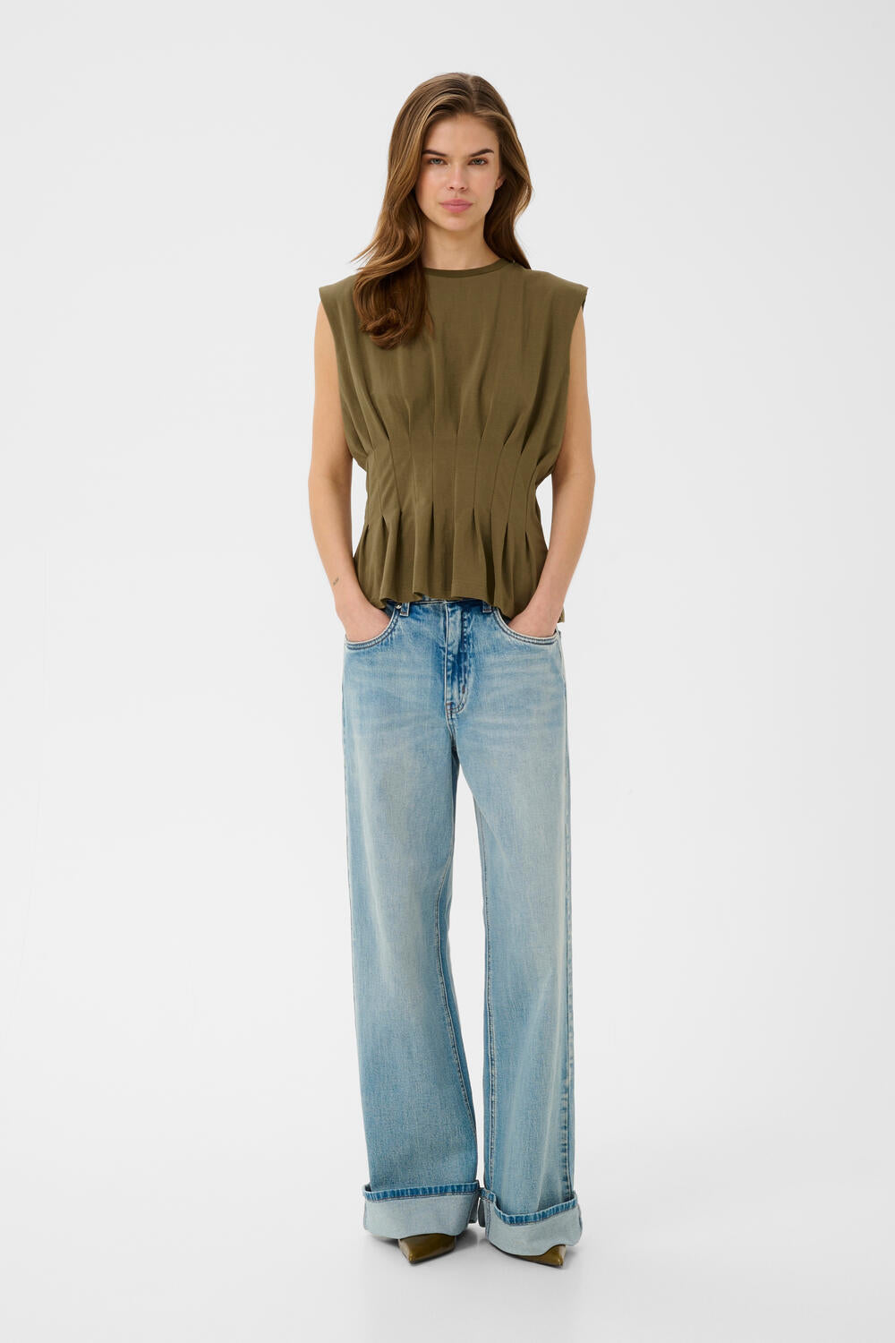 GZinez top - Military Olive